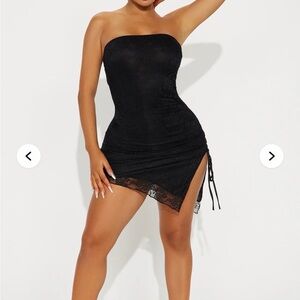 Fashion Nova Black Lace Mini Dress